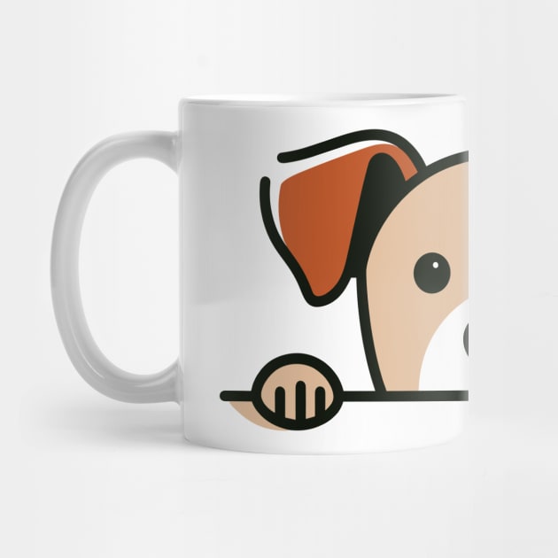 Peeking Dog by Rockave Design